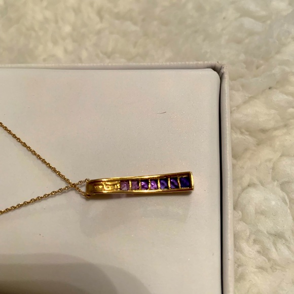 14k gold Amethyst and Diamond Pendant with diamond accents NWOT
Never worn - Picture 4 of 6